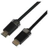 4K Ultra HD HDMI cable 1m black with braided coating (British brand)