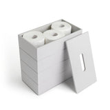 Argos Home wooden toilet roll holder grey (British brand)