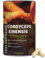 Superdrug Feel Supreme Cordyceps Sinensis Mushroom Supplement, 60 Capsules- Buy online at McGrocer