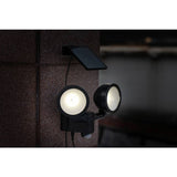 Argos White Plastic Outdoor Solar Twin Spotlight- Buy online at McGrocer