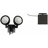 Solar twin spotlight white plastic 300 lumens - British product