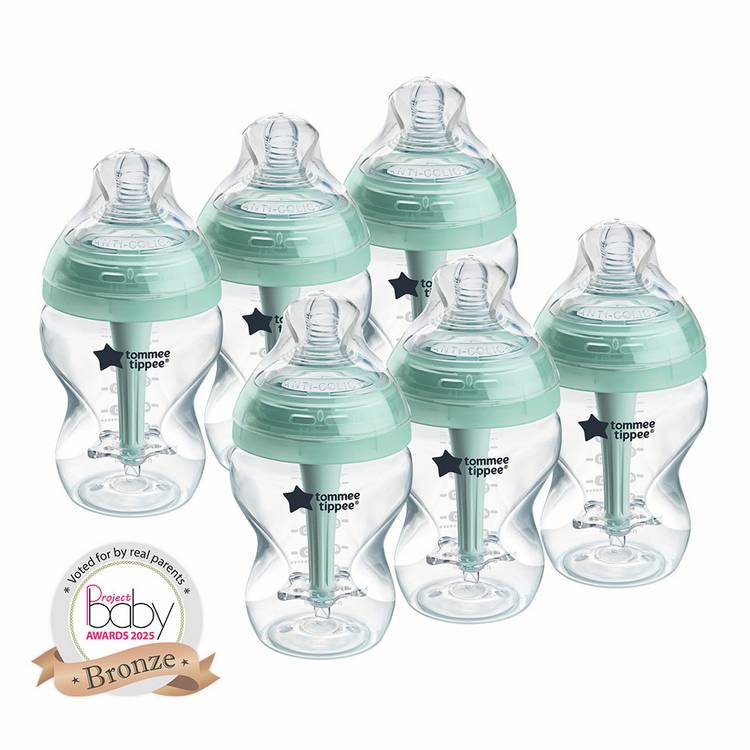 Tommee Tippee anti-colic baby bottles 6-pack (British brand)