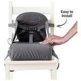 BabyToLove travel waterproof booster seat with storage grey, imported from the UK