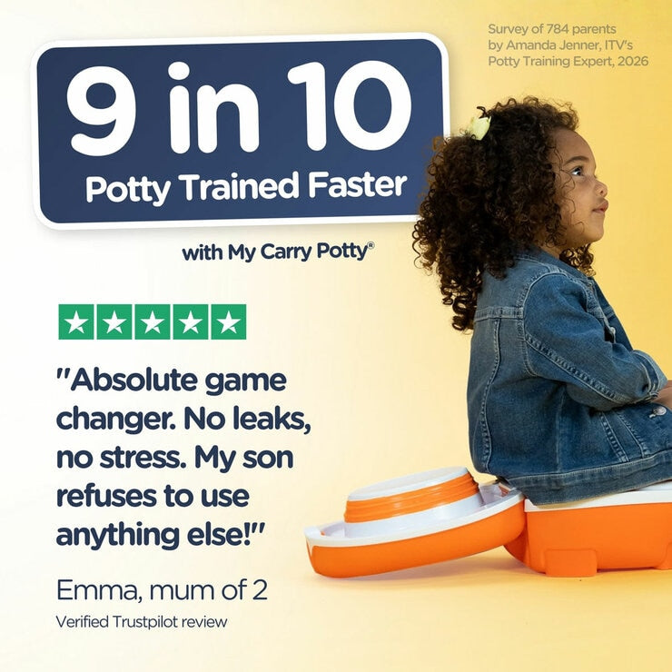 My Carry Potty Clownfish portable potty for toddlers, imported from the UK