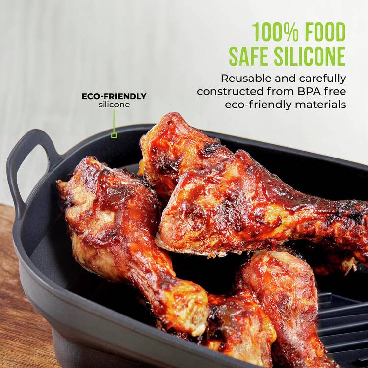 Tower silicone air fryer trays set of 2, UK version