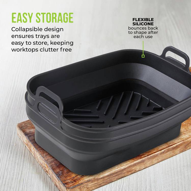 Tower silicone air fryer trays set of 2, UK version