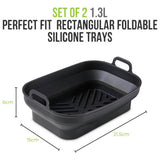 Tower silicone air fryer trays set of 2, UK version
