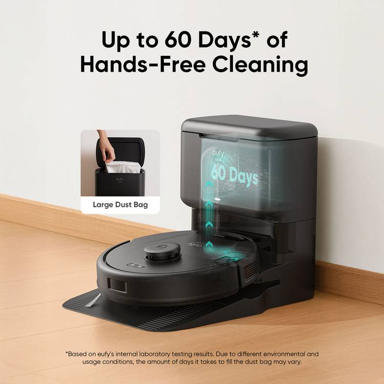 eufy L60 Hybrid robot vacuum with self-empty station (British brand)