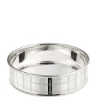Christofle silver-plated Graphik bottle coaster - British product