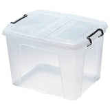 Strata Smart clear storage boxes with lids 3x40L (British brand)