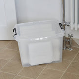 Strata Smart clear storage boxes with lids 3x40L (British brand)