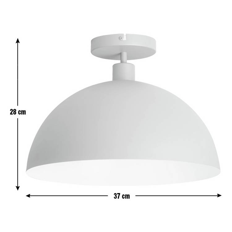 Habitat steel mushroom flush ceiling light in green - British product