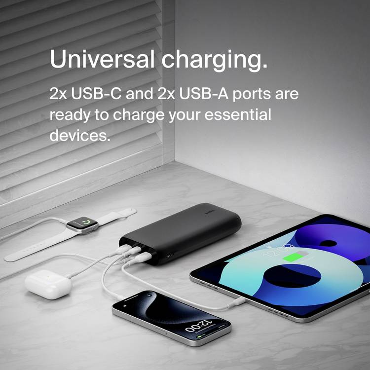 Belkin portable power bank PD 26000mAh, imported from the UK