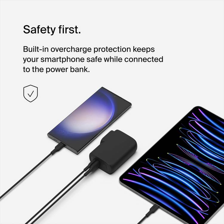 Belkin power bank 2 in 1 travel wall charger 5000mAh, imported from the UK