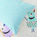 Argos Home monsters reversible toddler bedding set white duvet cover (British brand)