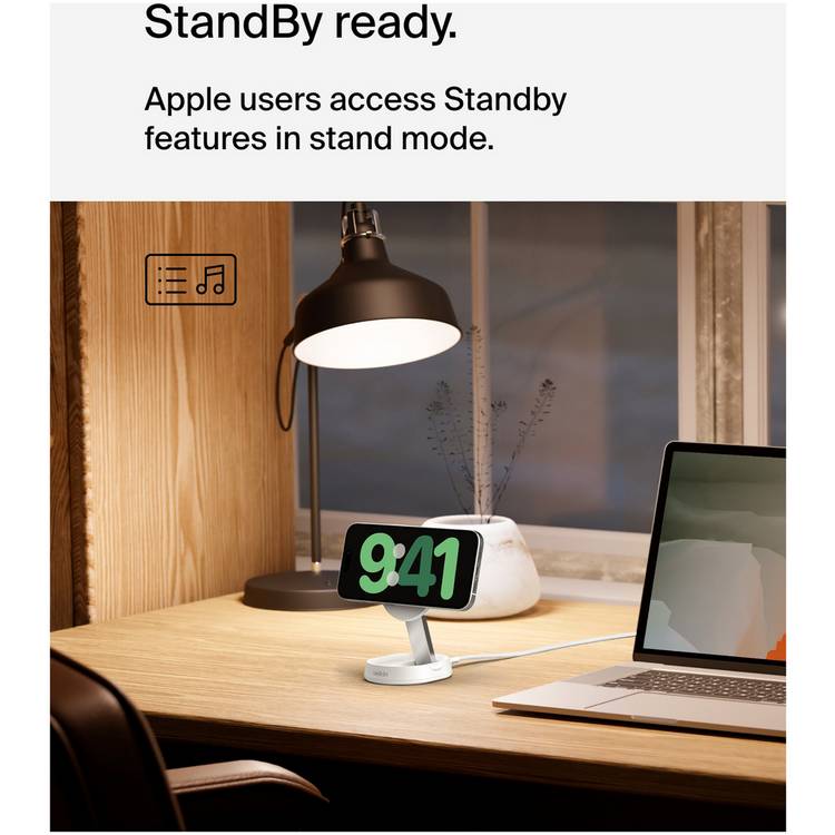 Belkin MagSafe compatible folding Qi2 wireless charger (British brand)