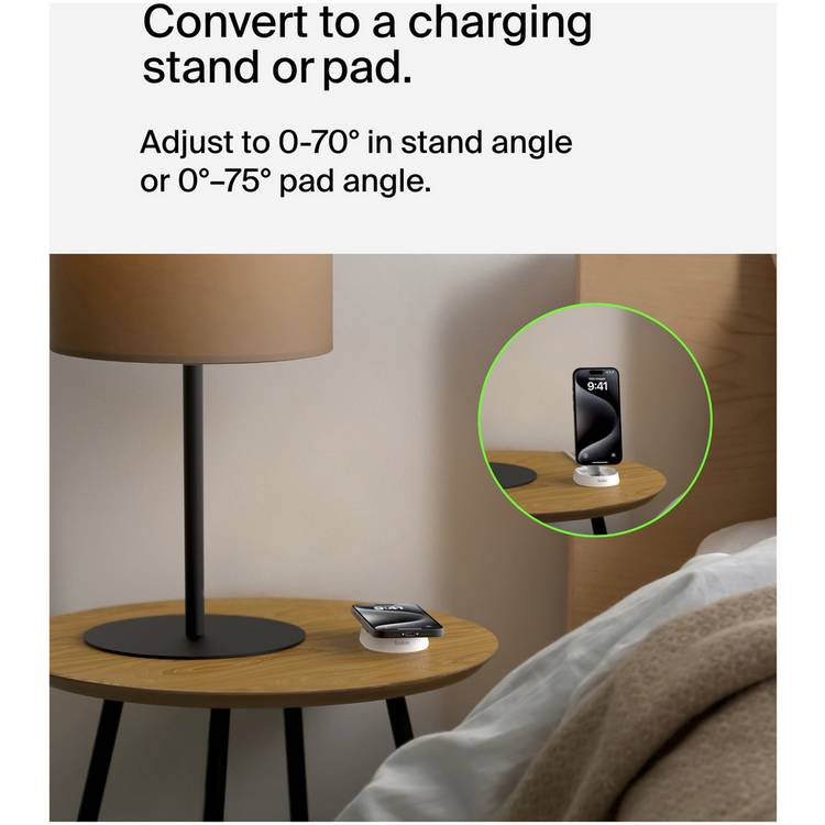 Belkin MagSafe compatible folding Qi2 wireless charger (British brand)