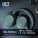 Sony over-ear wireless NC headphones black, imported from the UK