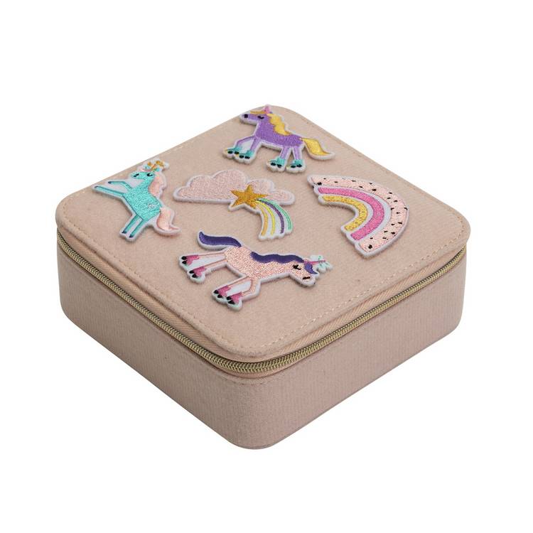 Argos Home fabric unicorn jewellery box small, imported from the UK