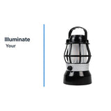 Streetwize camping lantern with flame LED (British brand)