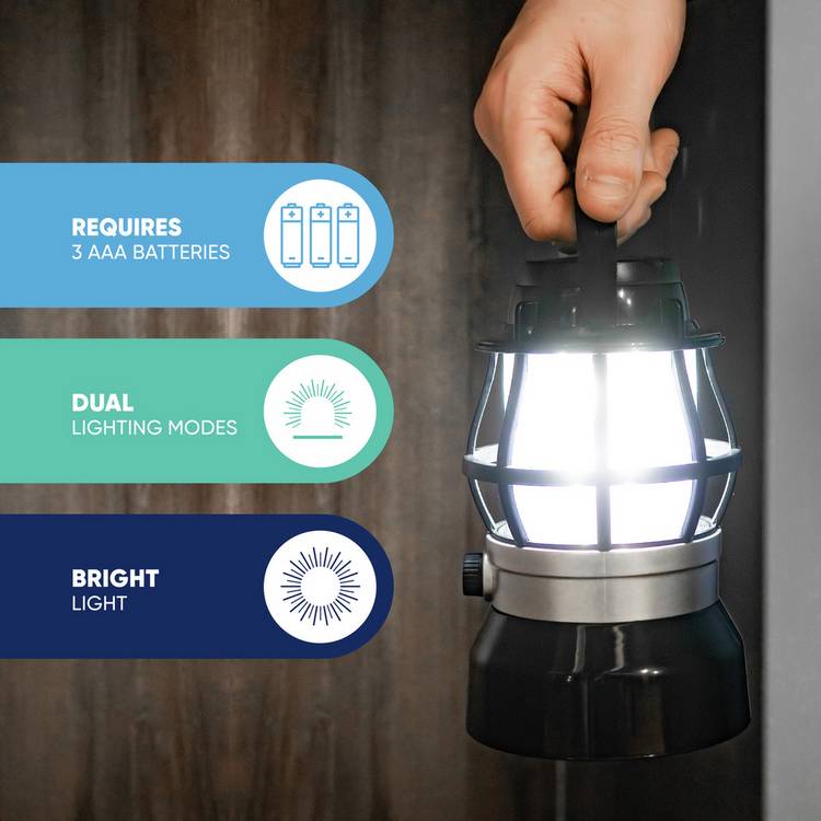 Streetwize camping lantern with flame LED (British brand)