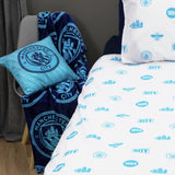 Manchester City fleece throw blue 150x100cm, imported from the UK
