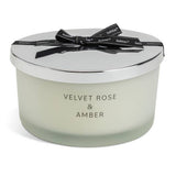 Habitat Velvet Rose & Amber XL candle with lid, imported from the UK