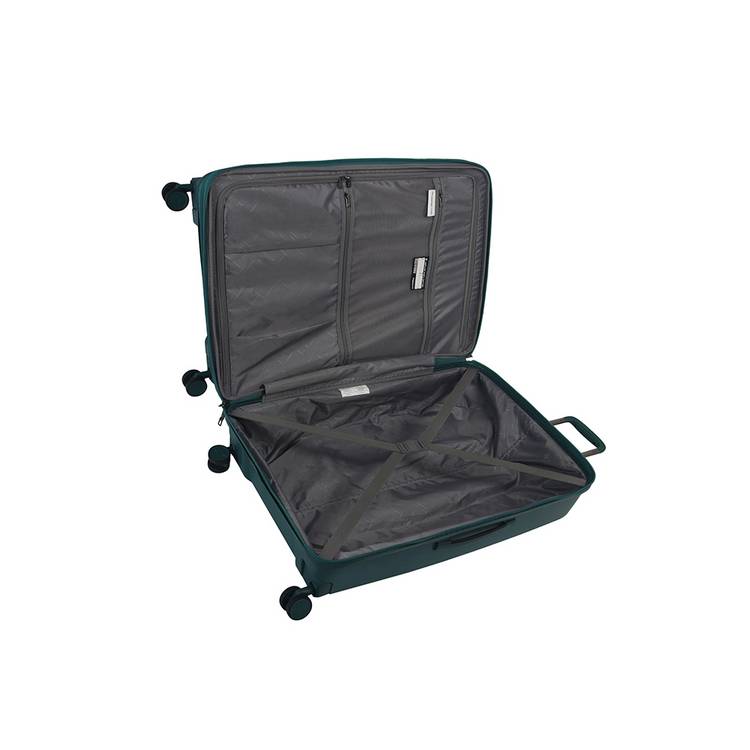 it Luggage blue 8 wheel hard cabin suitcase (British brand)