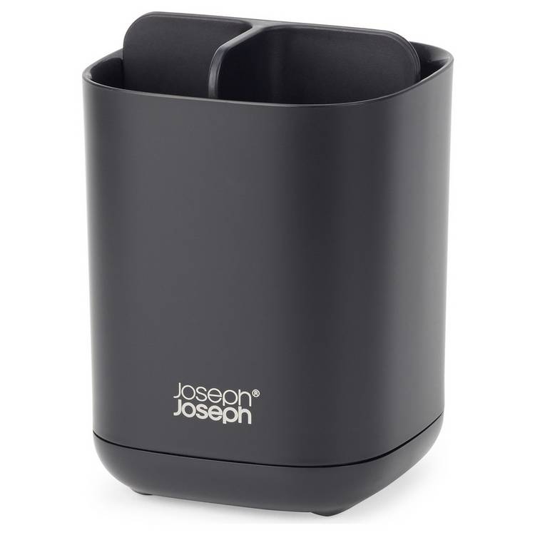 Joseph Joseph Easystore toothbrush caddy in black (British brand)