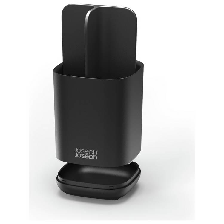 Joseph Joseph Easystore toothbrush caddy in black (British brand)