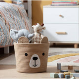 Argos Home rope bear storage basket brown (British brand)