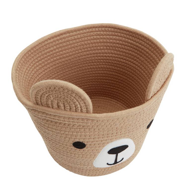 Argos Home rope bear storage basket brown (British brand)