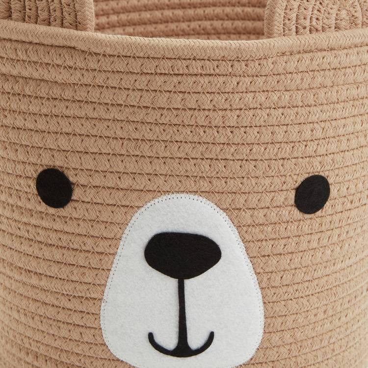 Argos Home rope bear storage basket brown (British brand)