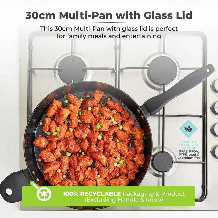 Tower Diamo 30cm lidded saute pan, UK version