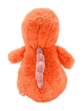 Widdop plush sitting orange dinosaur 22cm, imported from the UK