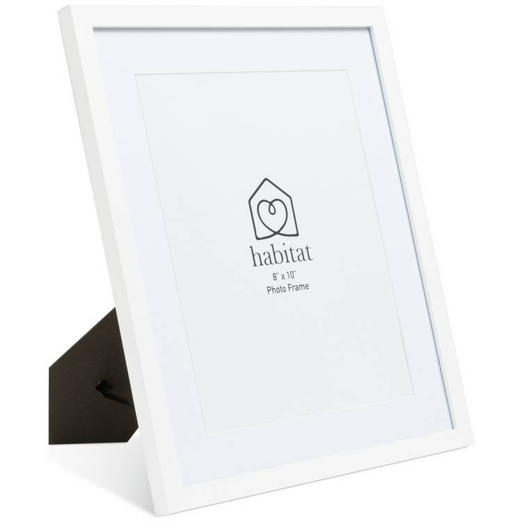 Habitat white wooden picture frames set of three - British product