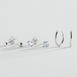 Revere ball and hoop earrings set 3 pairs, UK version