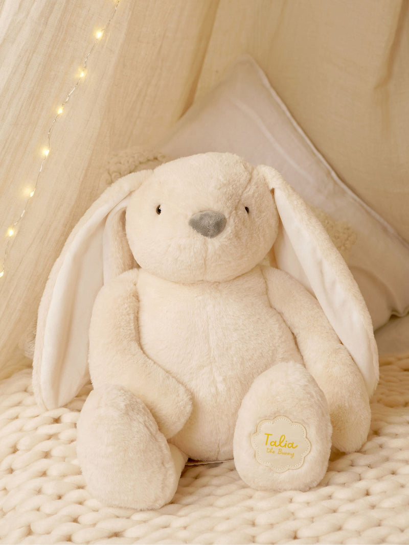 Widdop Talia cream plush big bunny toy 50cm, imported from the UK