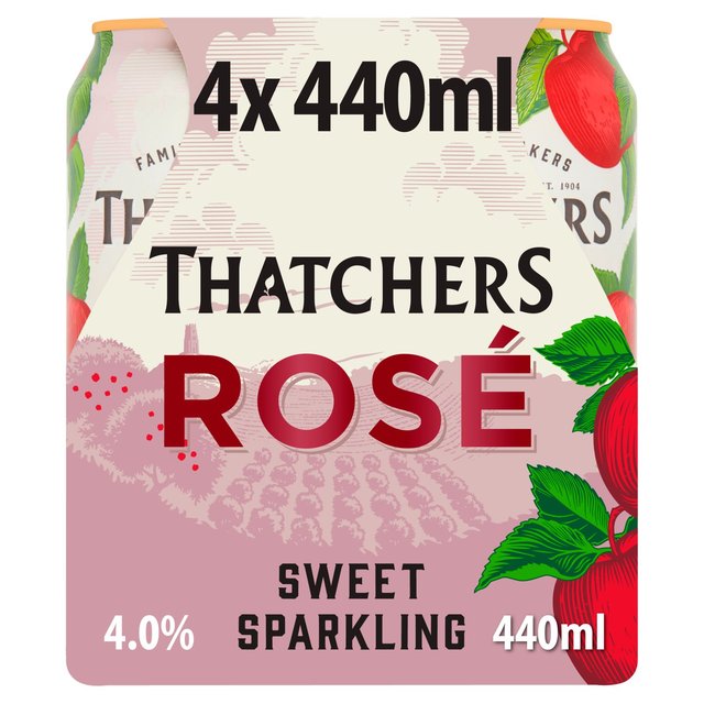 Thatchers Rose Cider   4 x 440ml GOODS M&S