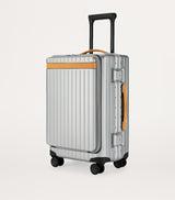 Harrods Carry-On Pro Hard-Shell Suitcase 55cm with Silent Spinner Wheels and Compression Straps- Buy online at McGrocer
