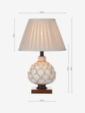 Dar Lighting Cream Layer Table Lamp with ecru shade (British brand)