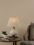 Dar Lighting Cream Layer Table Lamp with ecru shade (British brand)