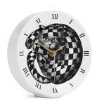 Fornasetti High Fidelity desk clock with cat motif, UK version