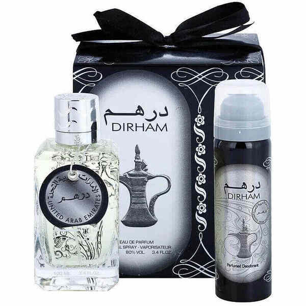 Ard Al Zaafaran perfume gift set Dirham Silver 150ml - British product