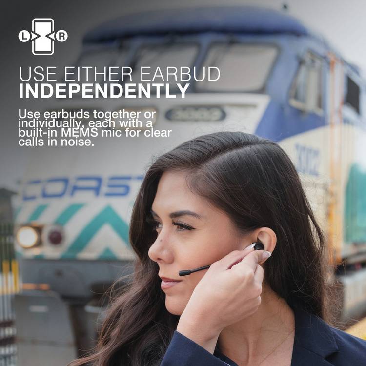 JLab Jbud Work true wireless earbuds black (British brand)