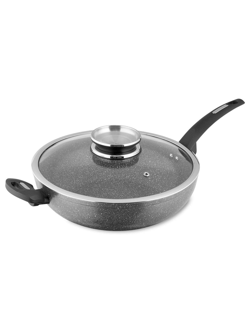 Tower Grey Cerastone Forged Wok 30cm (British brand)