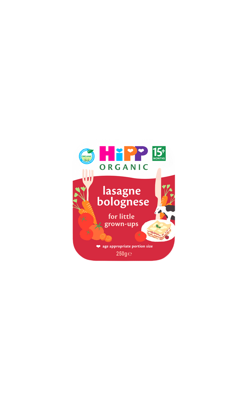 Toddler lasagne bolognese organic 250g, imported from the UK