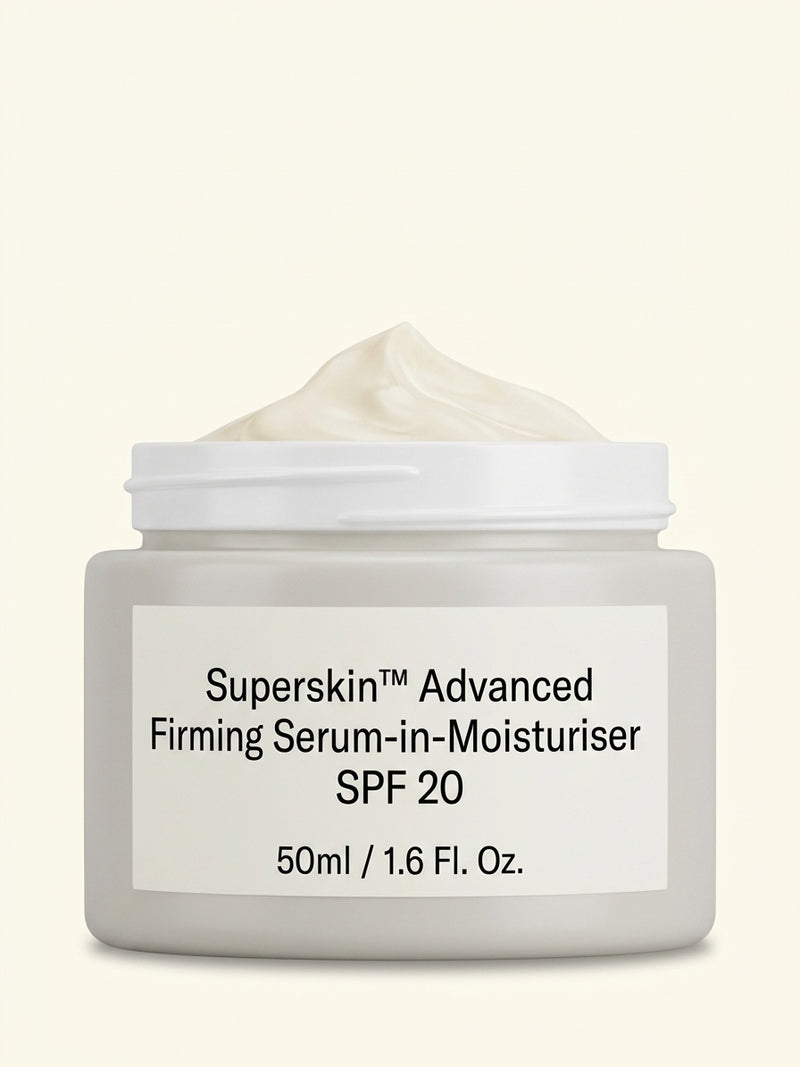 Liz Earle Superskin serum-in-moisturiser SPF 20 50ml, imported from the UK