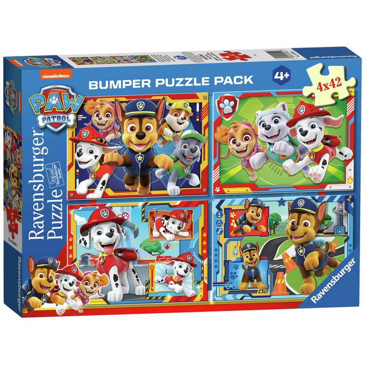Ravensburger PAW Patrol 4x42 jigsaw puzzle, UK version