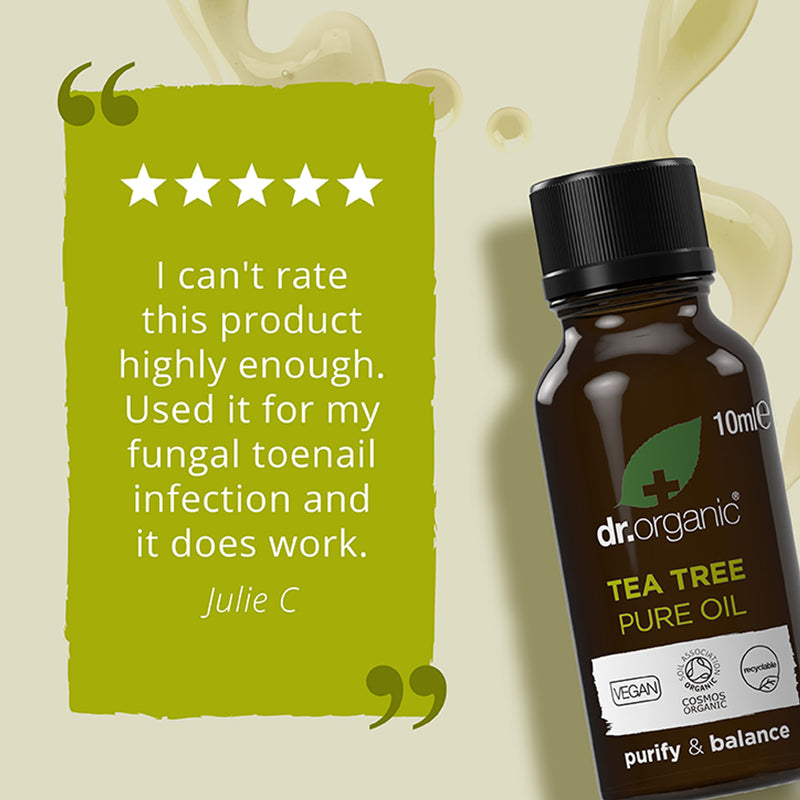 Dr Organic Tea Tree Pure Oil 10ml - British product